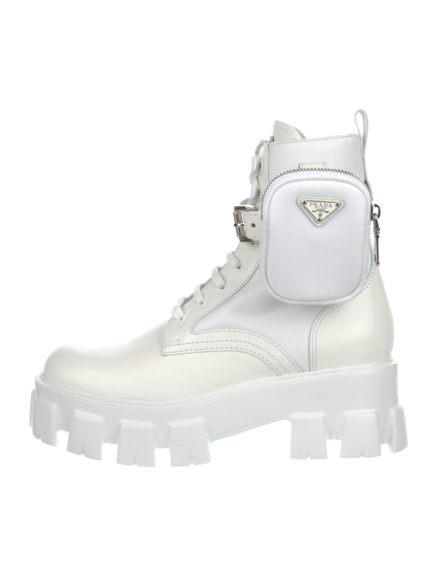 Prada Leather Combat Boots w/ Tags