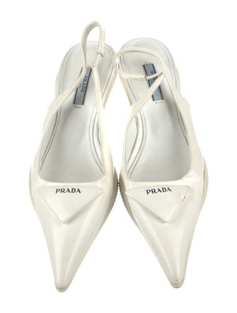 Prada Leather Slingback Pumps