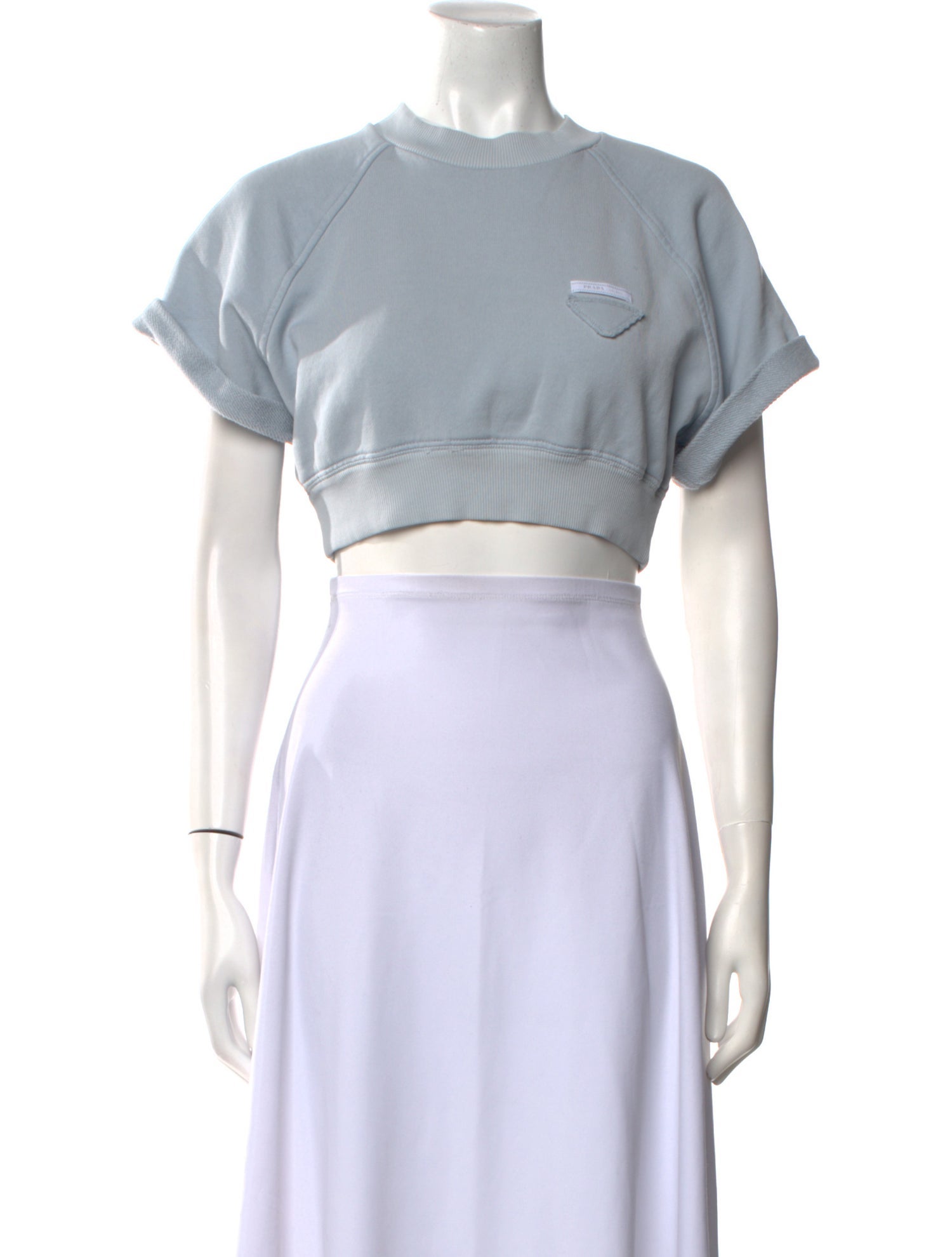 Prada 2024 Crew Neck Crop Top