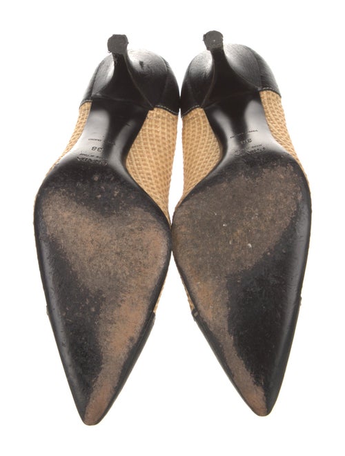 Prada Leather Printed Pumps