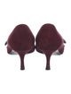Prada Suede Bow Accents Pumps