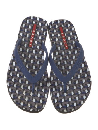 Prada Sport Rubber Flip Flops