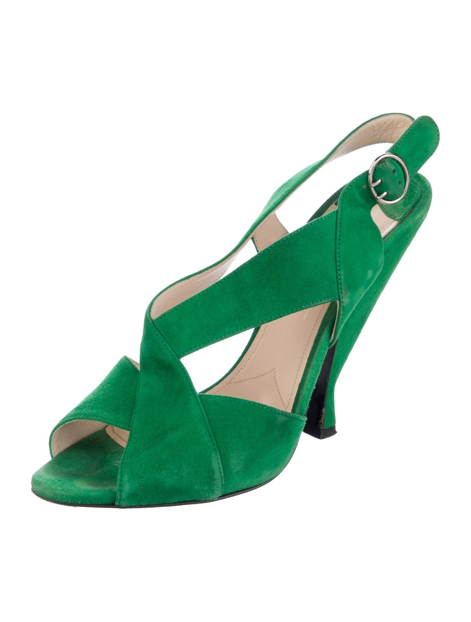 Prada Suede Slingback Pumps