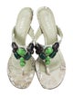 Prada Printed Crystal Embellishments Slides