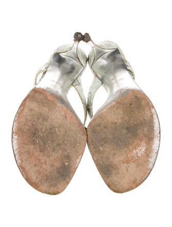 Prada Printed Crystal Embellishments Slides