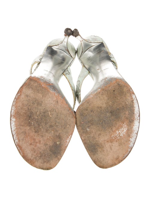 Prada Printed Crystal Embellishments Slides