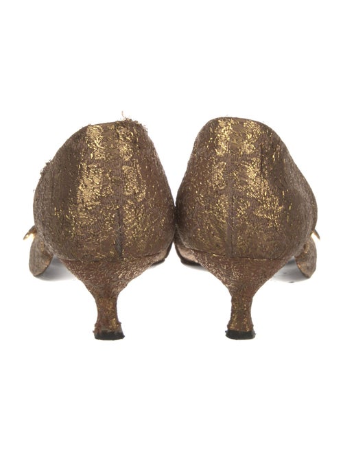 Prada Glitter Accents D'Orsay Pumps