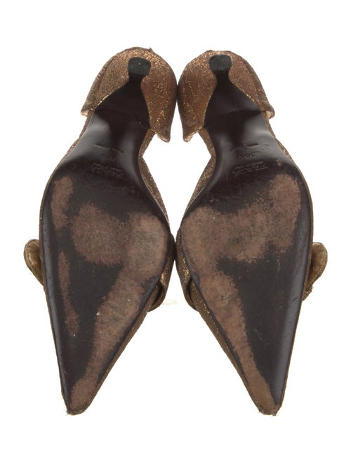 Prada Glitter Accents D'Orsay Pumps