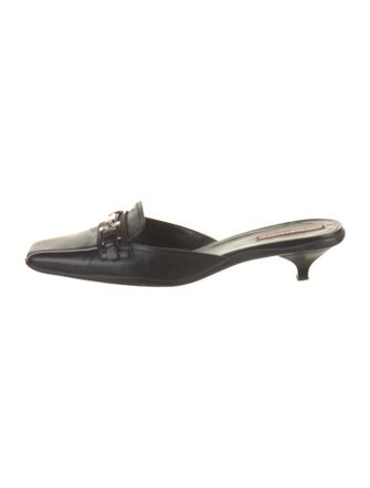 Prada Leather Mules