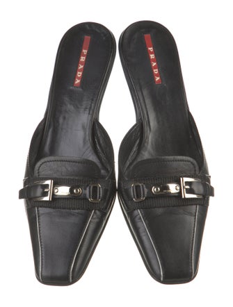 Prada Leather Mules