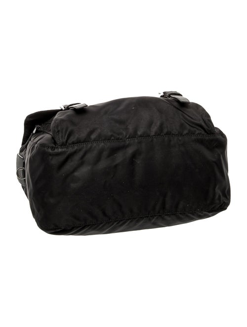 Prada Enameled Metal Triangle Messenger Bag