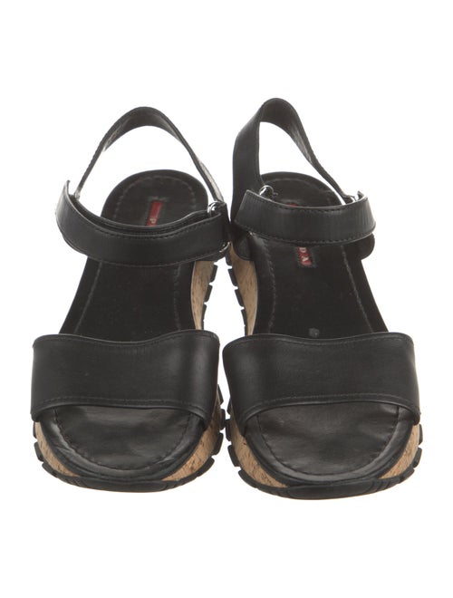 Prada Leather Slingback Sandals