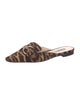 Prada Ponyhair Animal Print Mules