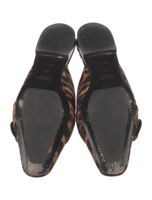 Prada Ponyhair Animal Print Mules