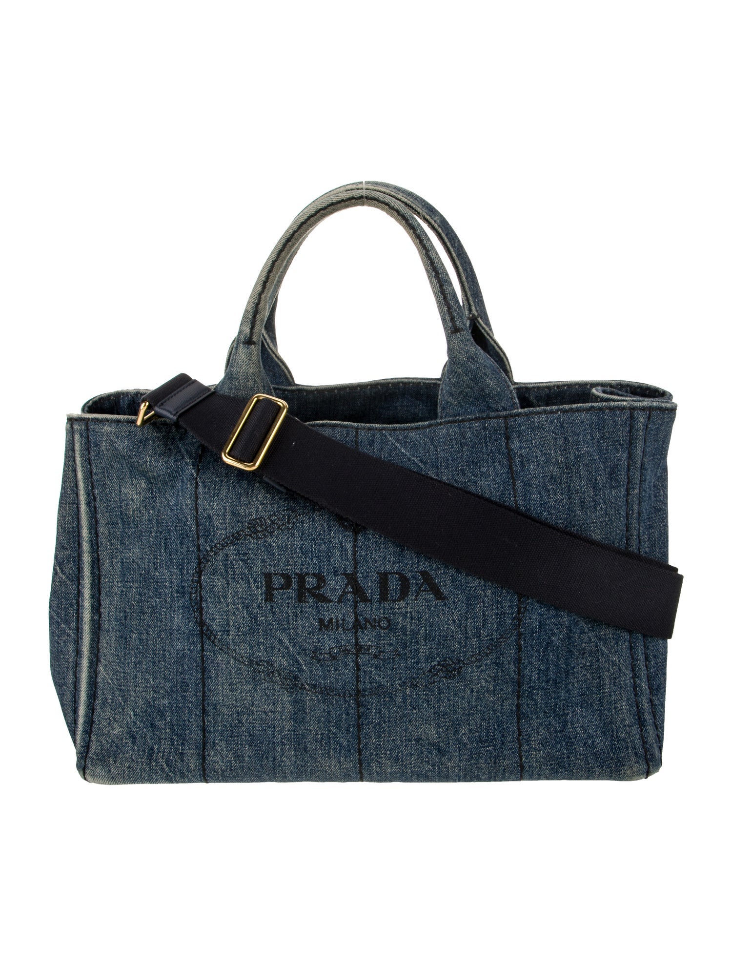 Prada Enameled Metal Triangle Shoulder Bag