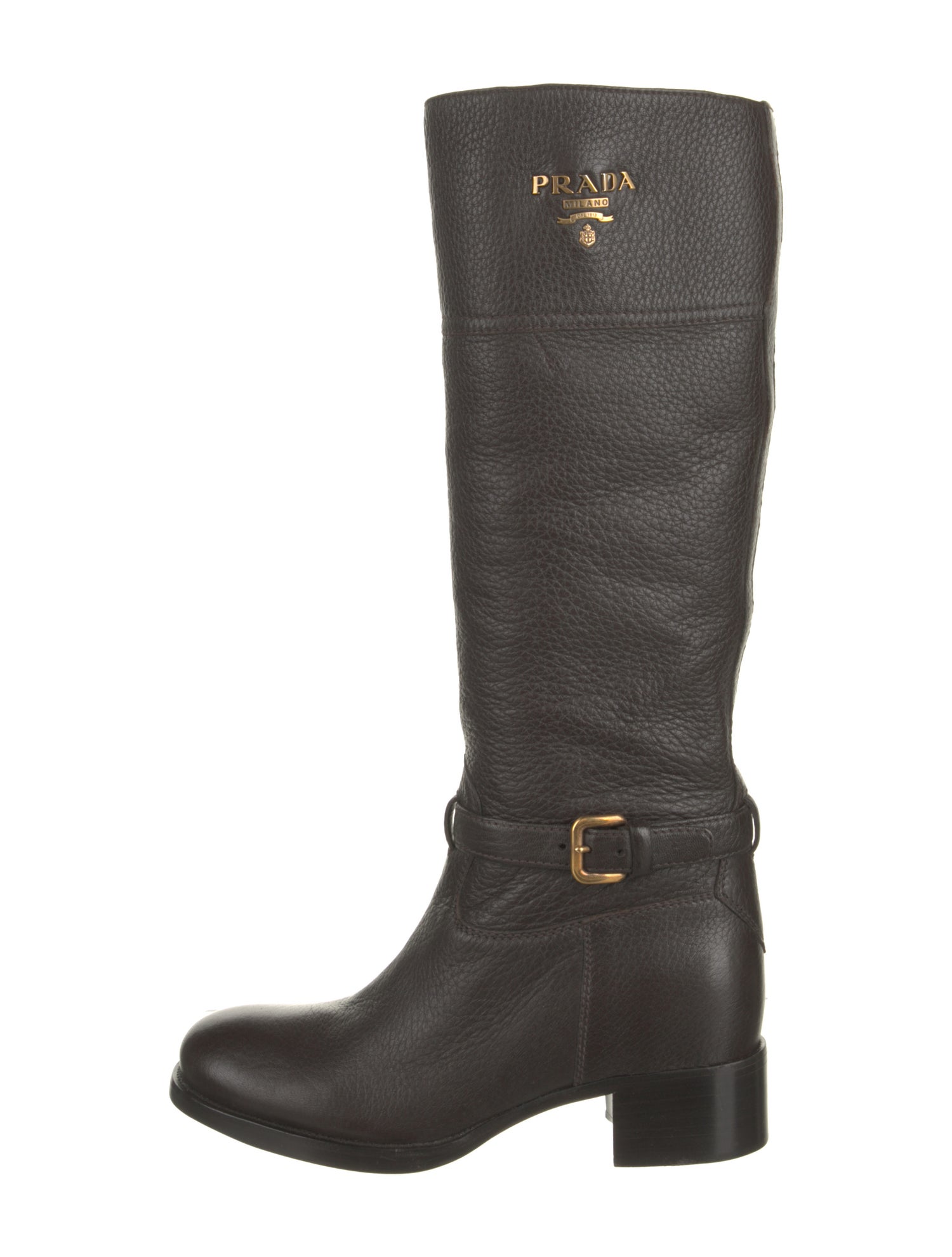 Prada Leather Riding Boots