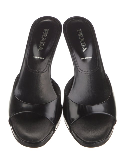 Prada Leather Slides