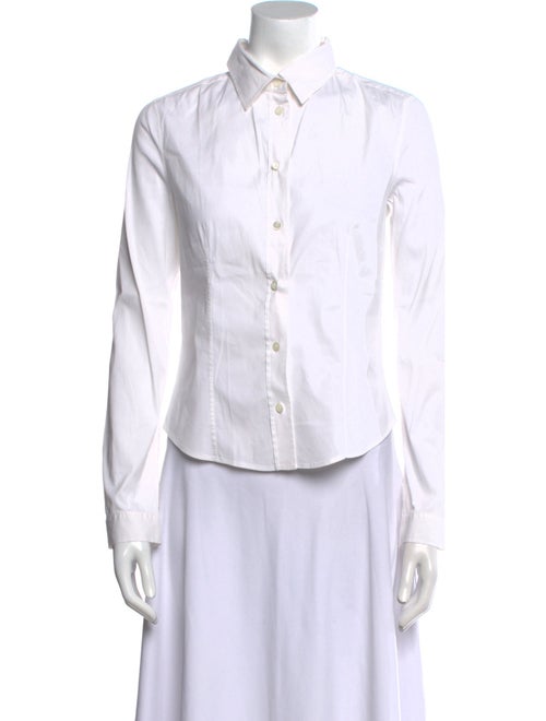 Prada Long Sleeve Button-Up Top