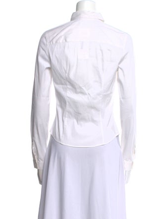 Prada Long Sleeve Button-Up Top