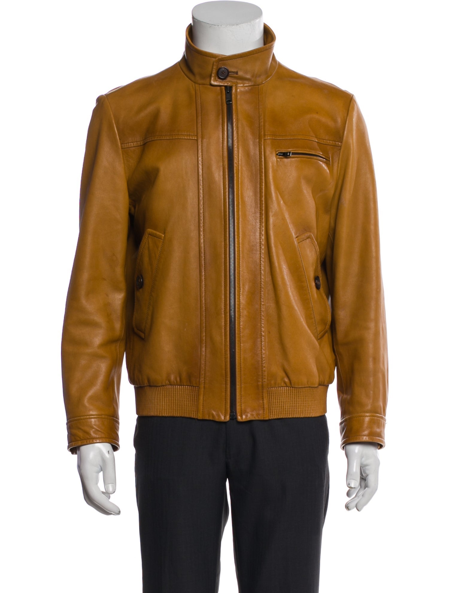 Prada 2017 Lamb Leather Moto Jacket