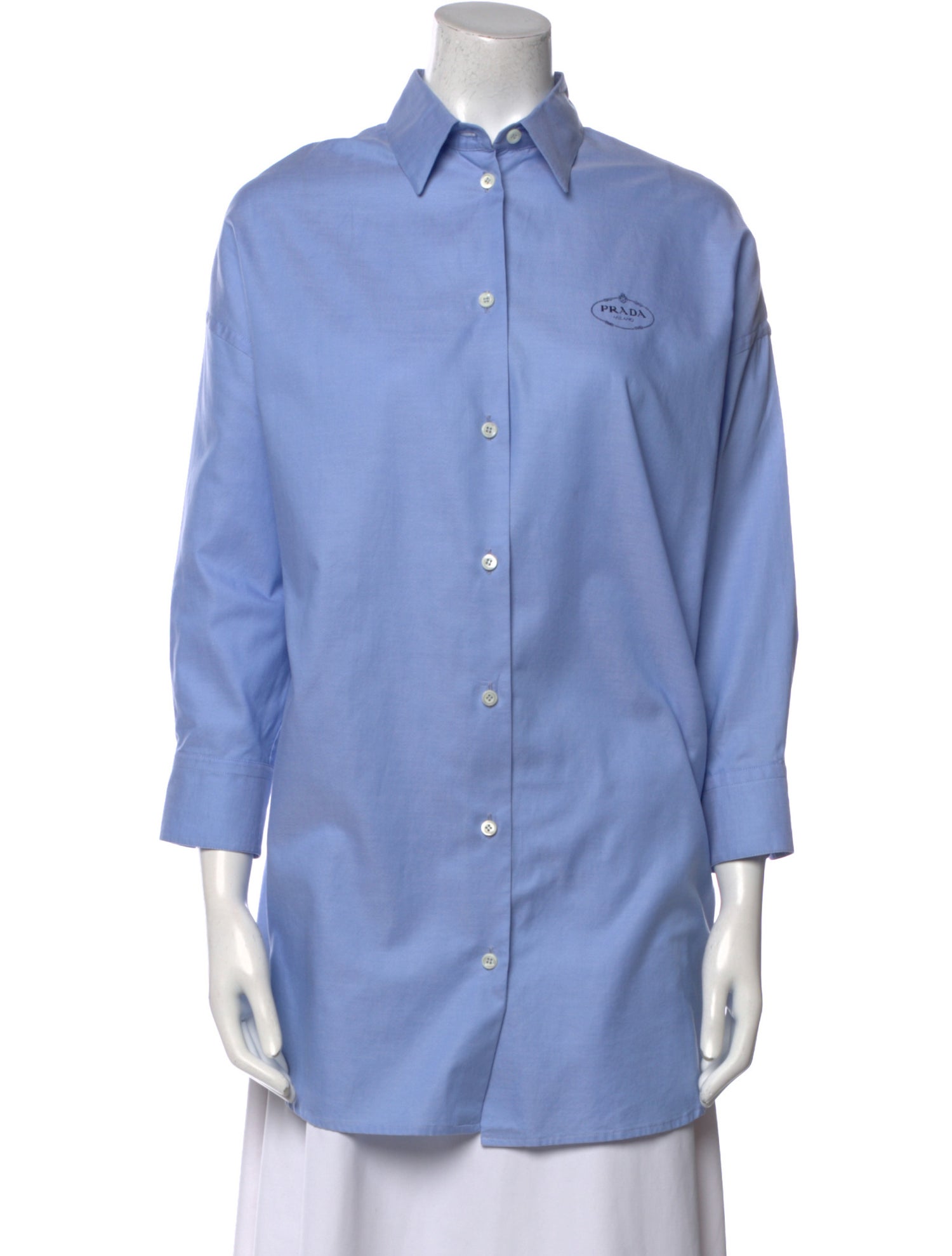 Prada 2023 Long Sleeve Button-Up Top