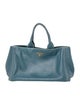 Prada Vitello Daino Leather Weekender Bag