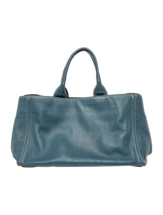 Prada Vitello Daino Leather Weekender Bag