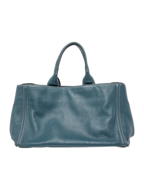 Prada Vitello Daino Leather Weekender Bag