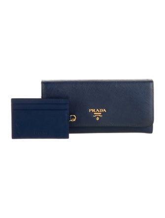 Prada Saffiano Leather Continental Wallet