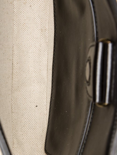 Prada Enameled Metal Triangle Cleo