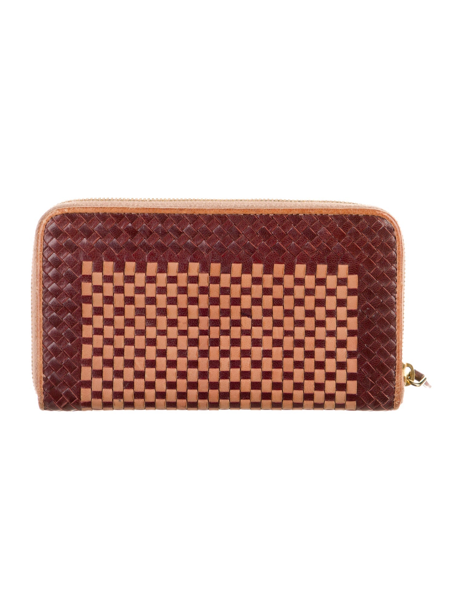 Prada Madras Leather Continental Wallet