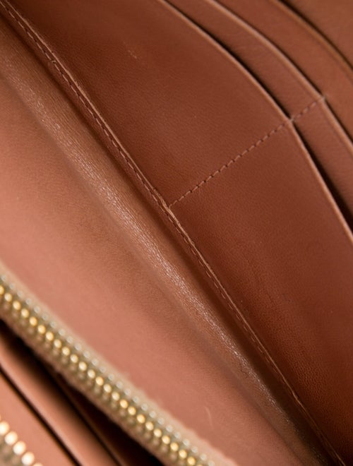 Prada Madras Leather Continental Wallet