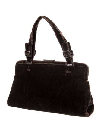 Prada Velvet Top Handle Bag