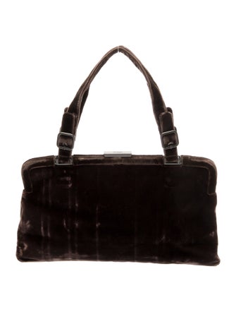 Prada Velvet Top Handle Bag