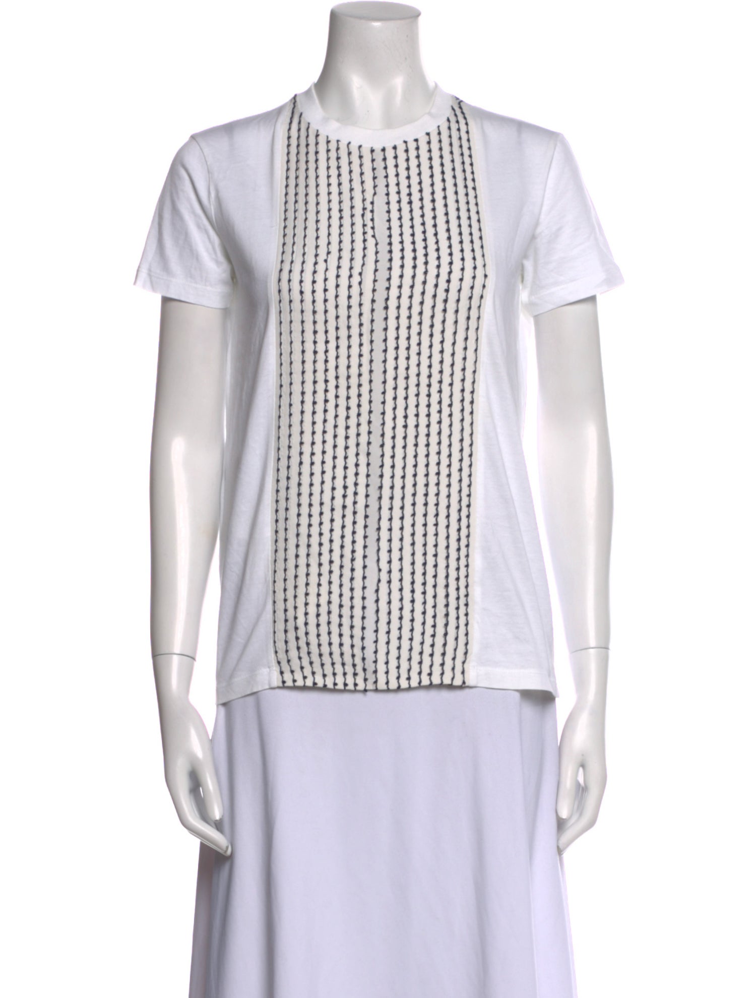 Prada 2015 Striped Button-Up Top