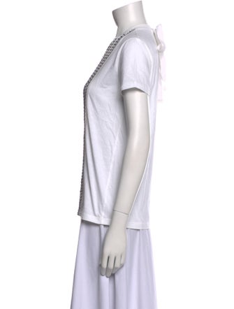 Prada 2015 Striped Button-Up Top