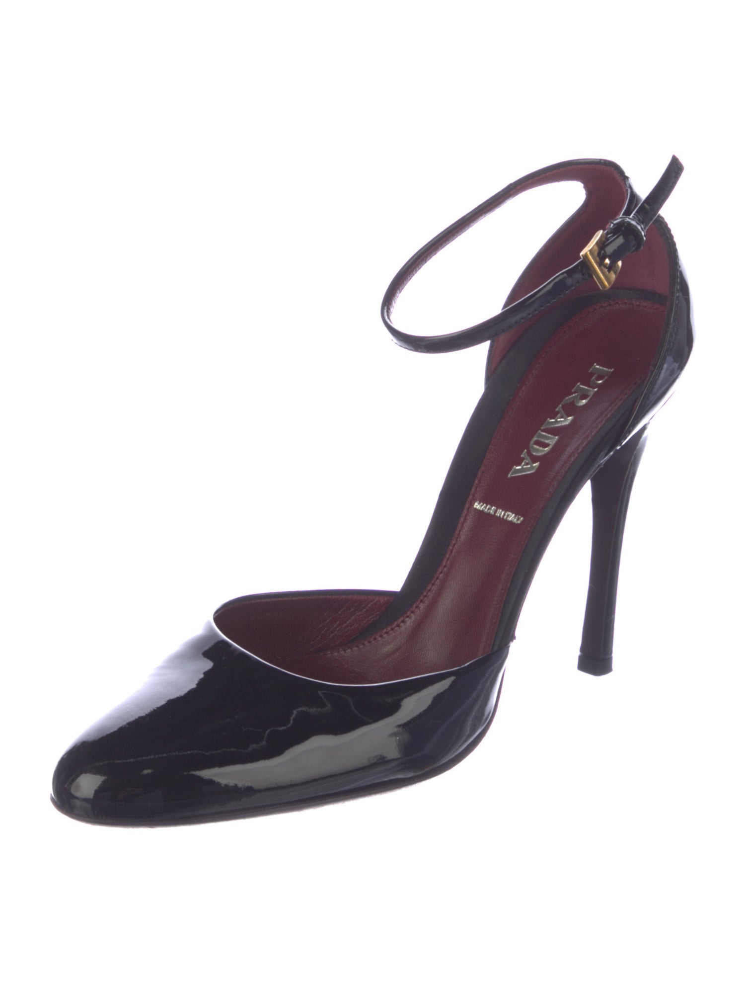 Prada Patent Leather D'Orsay Pumps