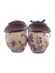 Prada Floral Print Bow Accents Ballet Flats