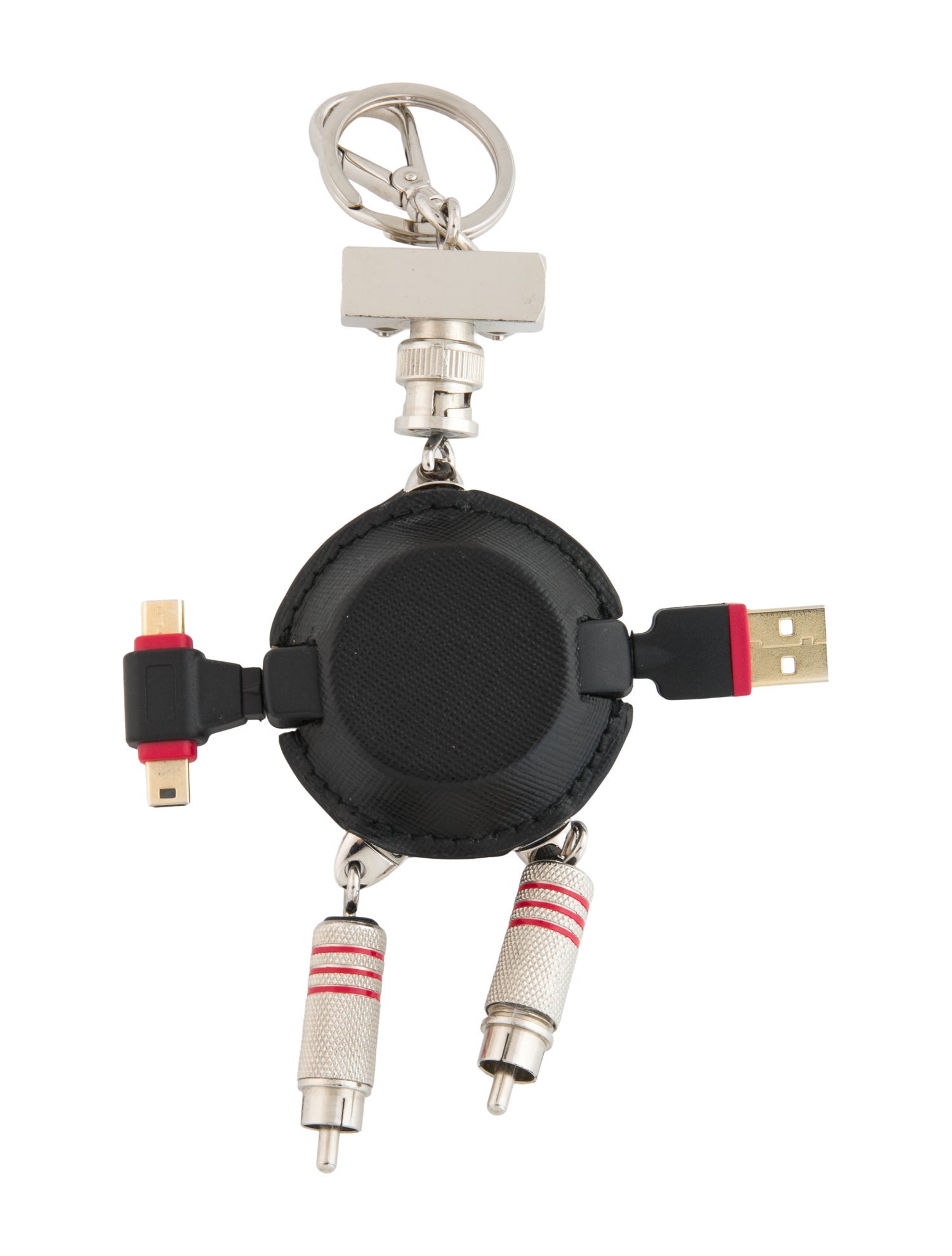 Prada Leather Keychain