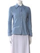 Prada 2016 Striped Button-Up Top