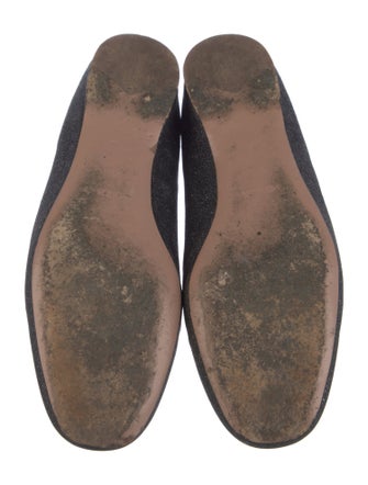 Prada Glitter Glitter Accents Loafers