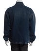 Prada 2022 Enameled Metal Triangle Denim Jacket