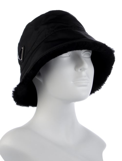 Prada Shearling Bucket Hat