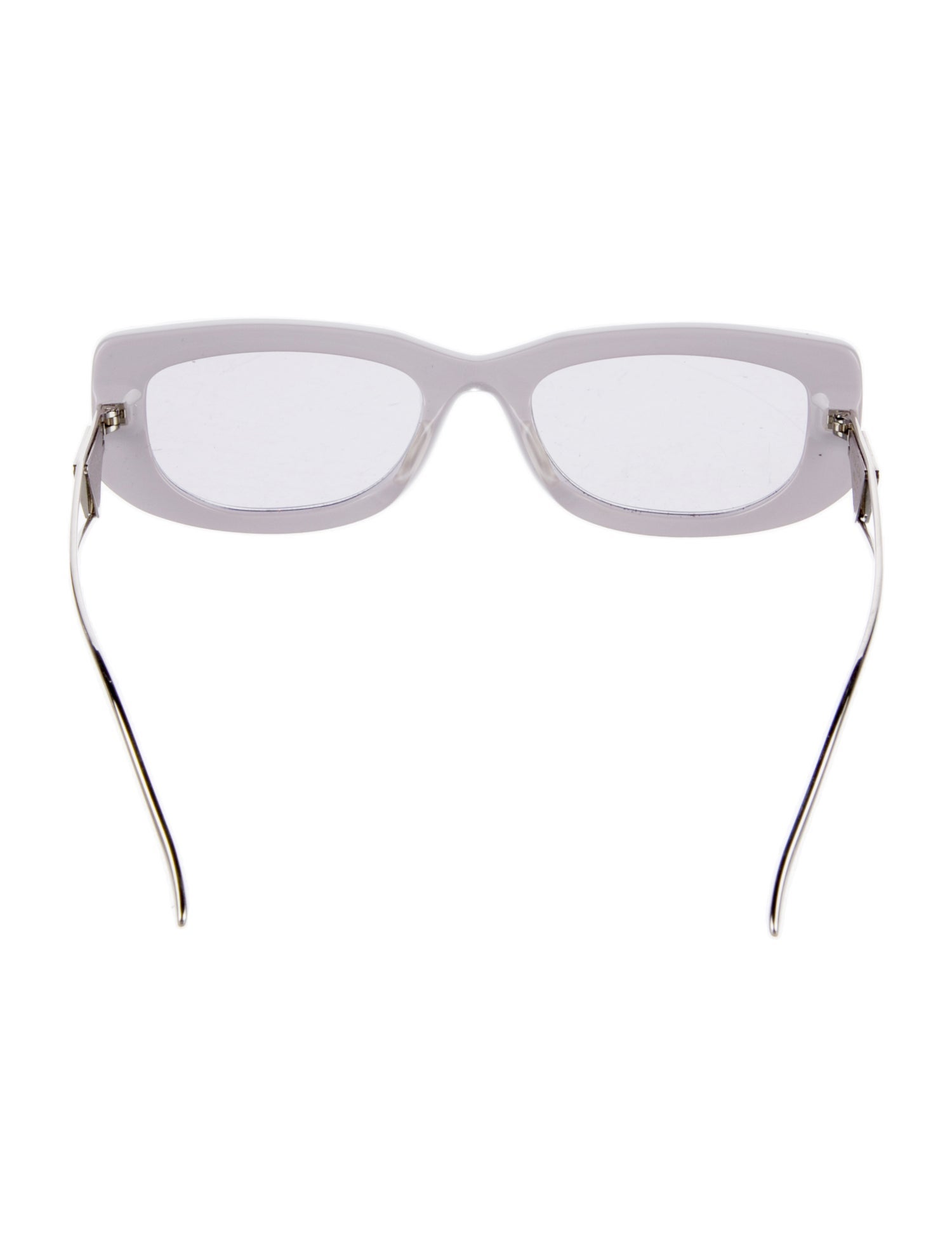 Prada Enameled Metal Triangle Oversize Sunglasses