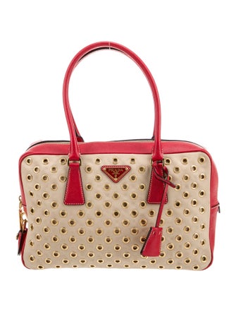 Prada Enameled Metal Triangle Grommet