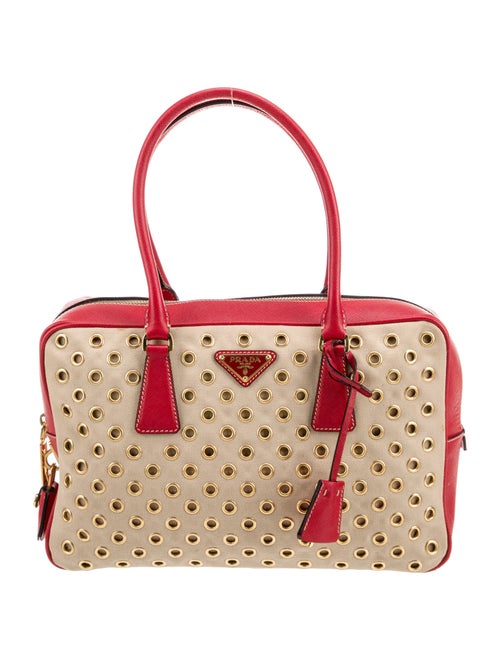 Prada Enameled Metal Triangle Grommet