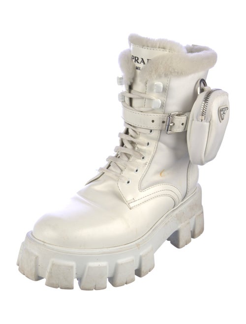 Prada Leather Combat Boots