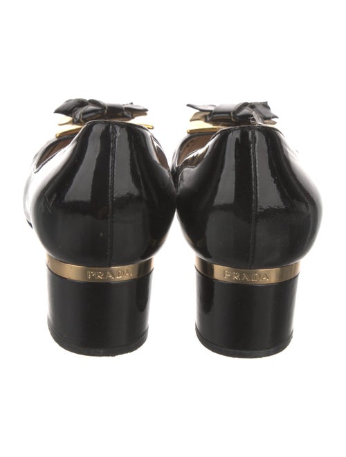 Prada Patent Leather Colorblock Pattern Pumps