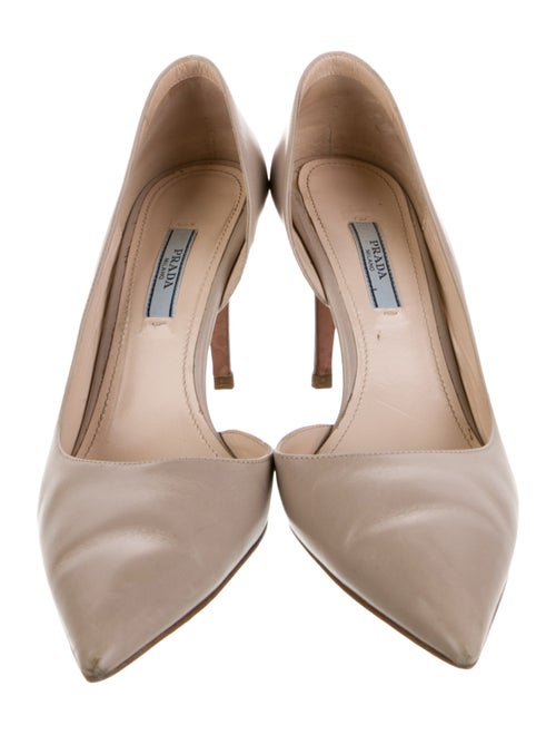 Prada Leather D'Orsay Pumps