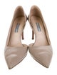 Prada Leather D'Orsay Pumps